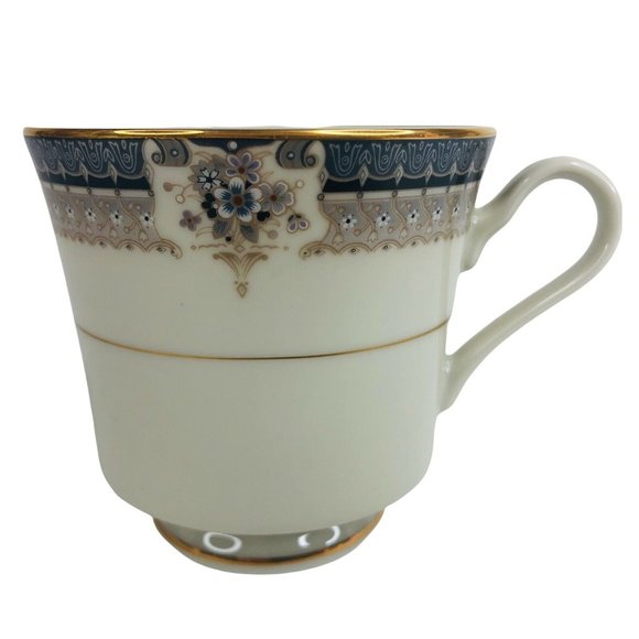 Mikasa Grande Ivory Tropez Cup & Saucer Set L5504 Japan Vintage Gray Floral - Picture 2 of 10